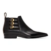 Gucci Quebec 3-buckle Booties With Elastic In Black