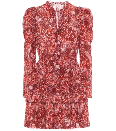 Ulla Johnson Prissa Floral Cotton-blend Dress In Red