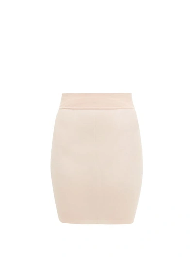 Wolford Sheer Touch Shape Skirt In Pink & Purple