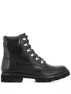 Grenson Men's Rutherford Leather Hiker Boots In Black