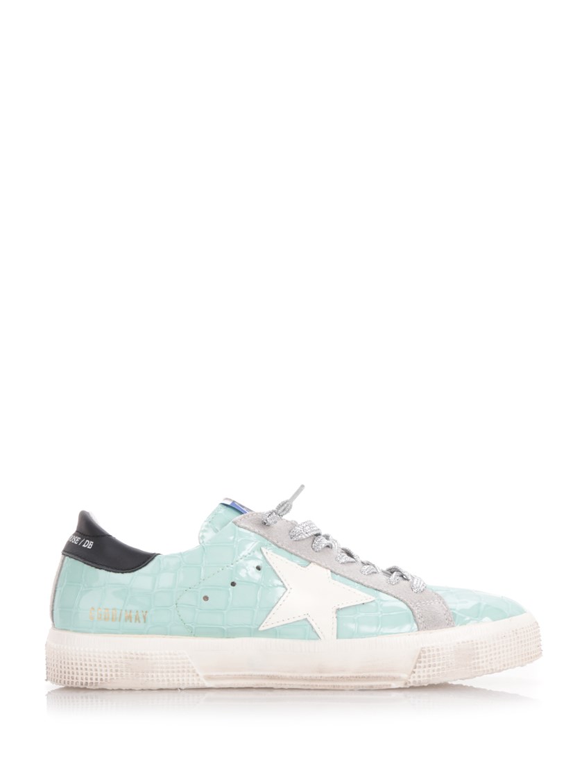 light blue golden goose sneakers