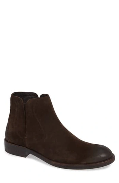 John Varvatos Men's Waverly Suede Chelsea Boots In Dark Brown Suede