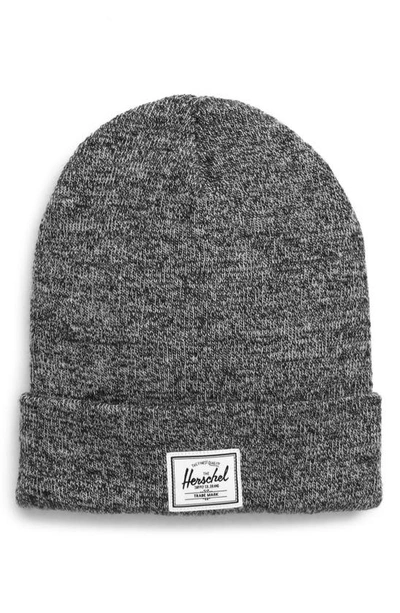 Herschel Supply Co Elmer Knit Beanie In Heather Black