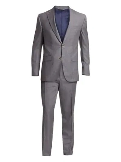 Saks Fifth Avenue Collection Subtle Glen Plaid Wool Suit In Grey