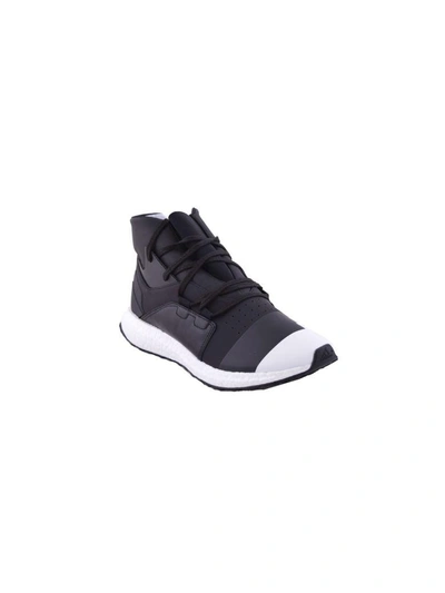 Y-3 Lace-up Top Sneakers In Nero/bianco
