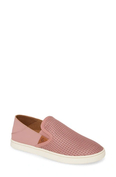 Olukai 'pehuea' Slip-on Trainer In Ash Rose Fabric