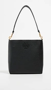 Tory Burch Women's Mcgraw Leather Hobo Bag In Black/gold