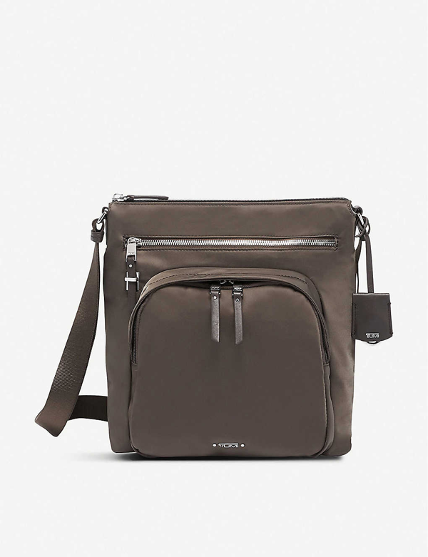 Tumi Voyageur Carmel Nylon Crossbody Bag In Mink Silver ModeSens