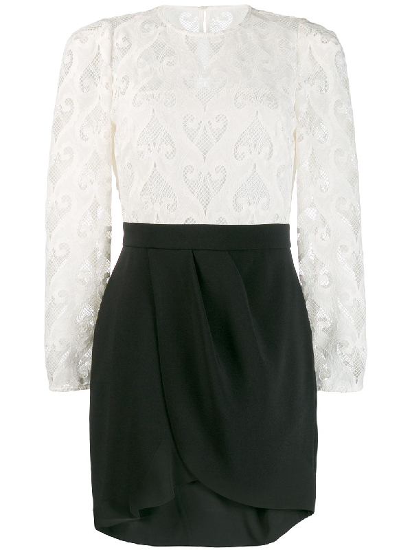 sandro white lace dress