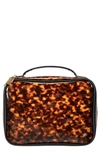 Stephanie Johnson Claire Miami Clearly Tortoise Jumbo Makeup Case In Neutral