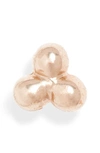 Maria Tash 3-ball Trinity Stud Earring In Rose Gold