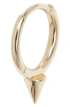 Maria Tash Single Spike Non-rotating Clicker Earring In Gold