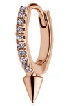 Maria Tash Single Spike Eternity Clicker Earring In Rose Gold/ Diamond