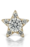 Maria Tash Diamond Star Threaded Stud Earring In Yellow Gold/diamond