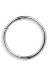 Maria Tash 14k Gold Plain Clicker In White Gold