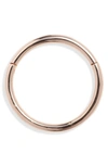 Maria Tash 14k Gold Plain Clicker In Rose Gold