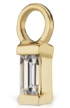 Maria Tash Diamond Baguette Earring Charm In Gold