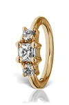 Maria Tash 6.5mm Diamond Princess Clicker Earring In Yellow Gold/ Diamond