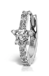 Maria Tash Diamond Star Eternity Clicker In White Gold/ Diamond