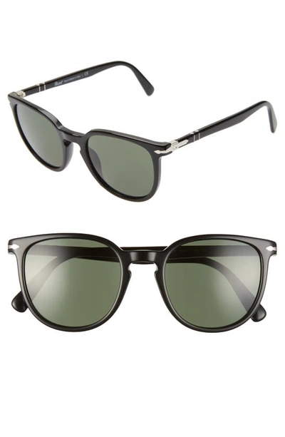 Persol 51mm Cat Eye Sunglasses In Black/ Green