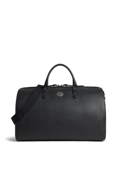 Roberto Cavalli Leather Duffle Bag In Black