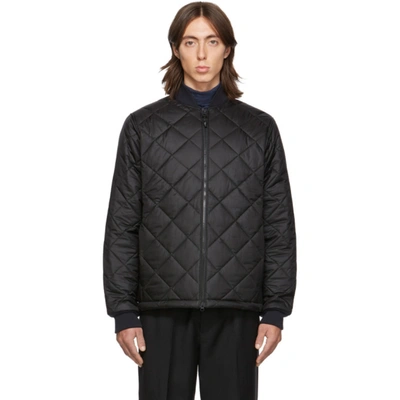 The Very Warm Ssense Exclusive Black Light Quilted Bomber Jacket
