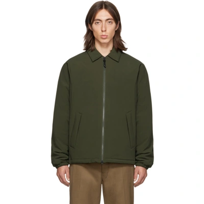 The Very Warm Ssense Exclusive Khaki Fly Weight Coach Jacket In Olive