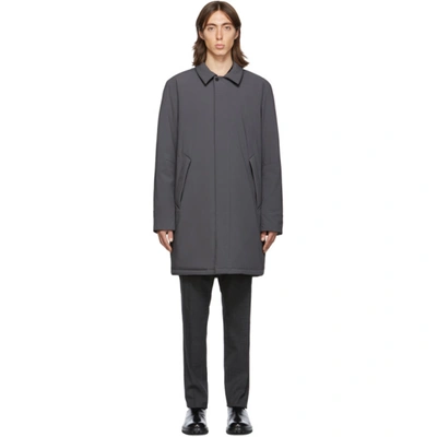 The Very Warm Ssense Exclusive Grey Shell Filled Mac Coat