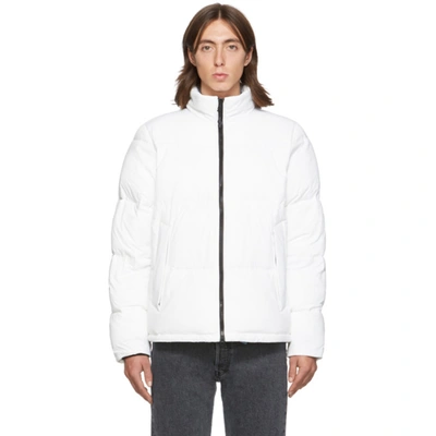 The Very Warm Ssense Exclusive White Quilted Puffer Jacket In Off White