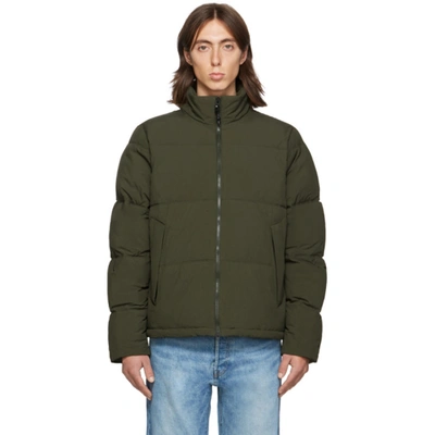 The Very Warm Ssense Exclusive Khaki Quilted Puffer Jacket In Olive