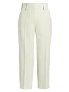 Acne Studios Women's Light Summer Cropped Trousers In Pastel Green
