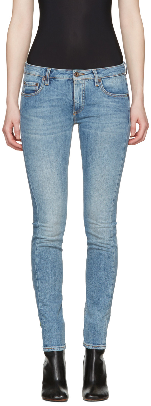 off white rose jeans