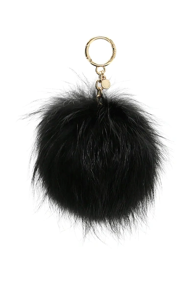 Michael Michael Kors Pom Pom Charm In Black