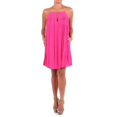 Aglini Women's Fuchsia Acetate Dress