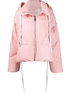 Khrisjoy Detachable-sleeved Down Jacket In Pink