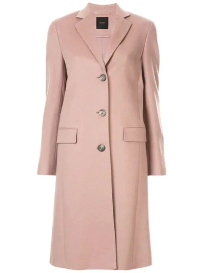 Agnona Eternals Single-breasted Coat In Pink