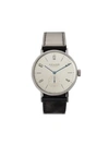 Nomos Tangomat 38.3mm In White, Silver-plated