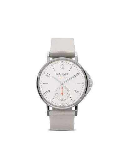 Nomos Ahoi Neomatik 36.3mm In White, Silver-plated