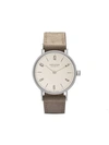 Nomos Tangente Duo 33mm In White, Silver-plated