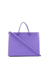 Medea Hanna Logo-embossed Tote In Purple