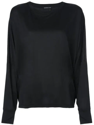 Koral Beat Long Sleeve Top In Black