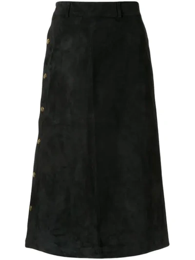 Holiday Tahe Straight Skirt In Black
