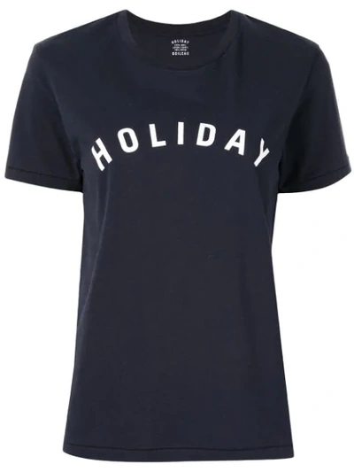 Holiday Boileau Logo T-shirt In Blue