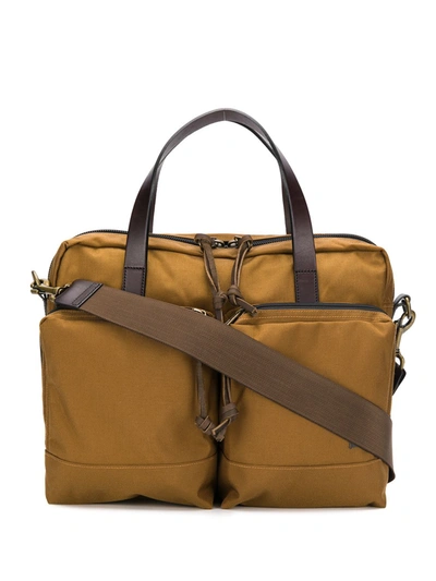 Filson Front Pocket Tote In Brown