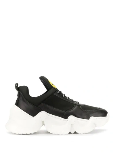 Joshua Sanders Capsule Smile Donna Trainers In Black