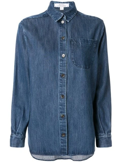 Kseniaschnaider Button Denim Shirt In Blue