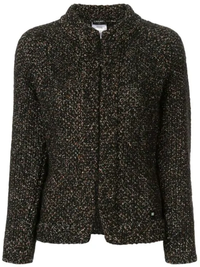 Pre-owned Chanel Bouclé Tweed Jacket In Black