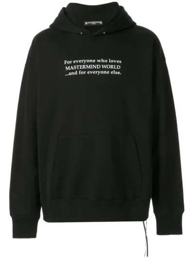 Mastermind Japan Skull Logo Print Hoodie In Black