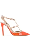 Valentino Garavani Rockstud 100mm Pumps In Neutrals