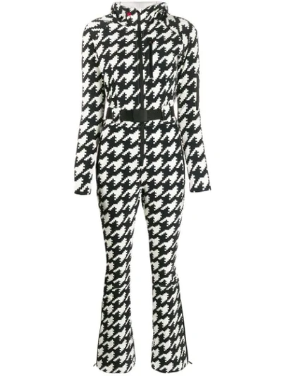 Perfect Moment Jumpsuit Mit Hahnentrittmuster In Black